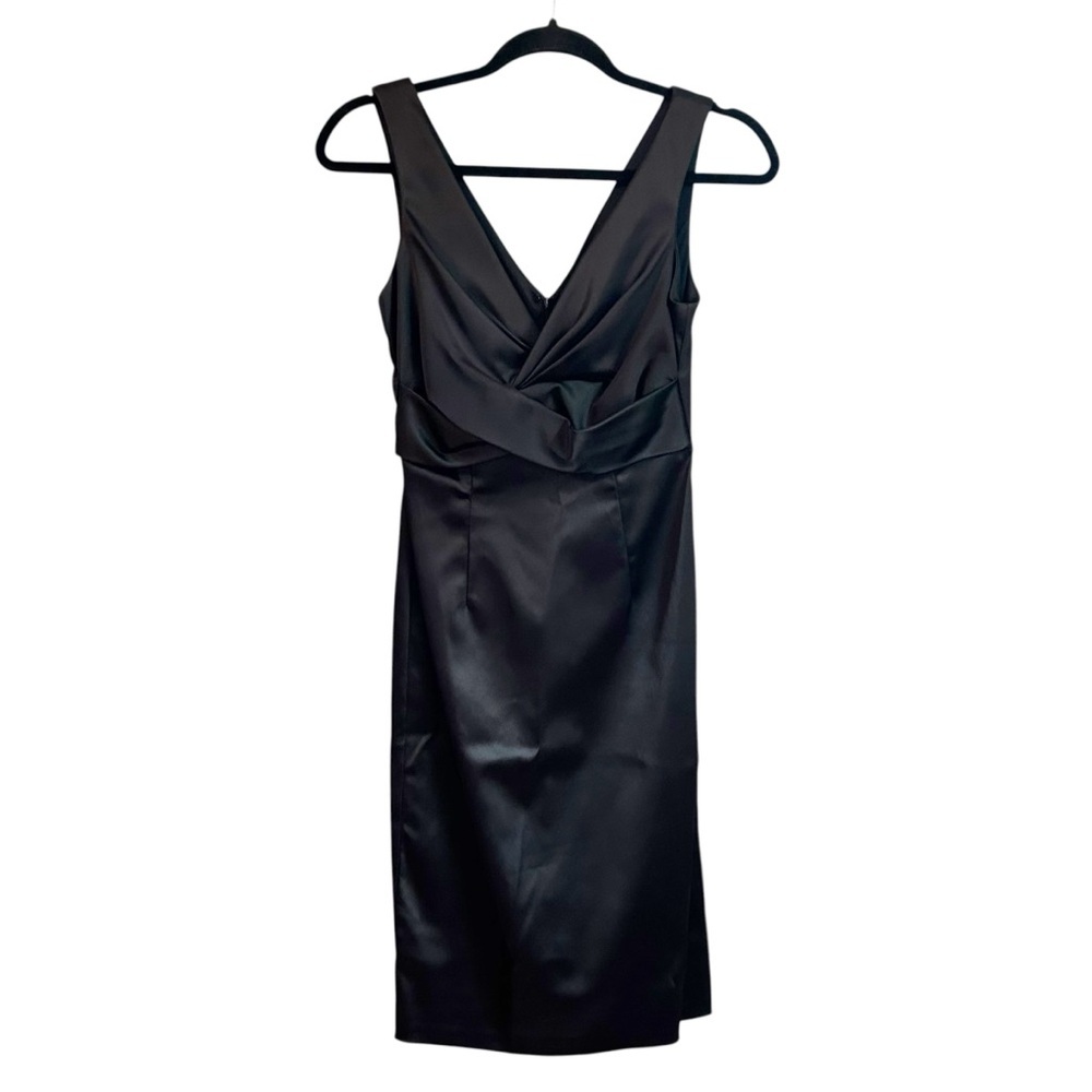 Betsy‎ & Adam by Linda Bernell Twist Front Sleeveless Cocktail Sheath SZ 4 NEW